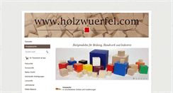 Desktop Screenshot of holzwuerfel.com